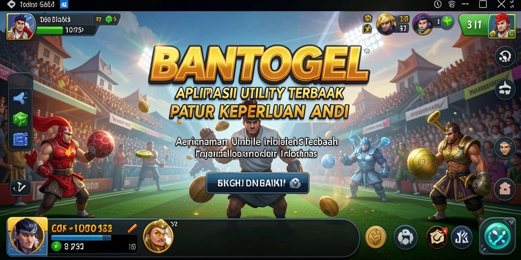 Tampilan utama BANTOGEL dengan fitur Utility yang lengkap.