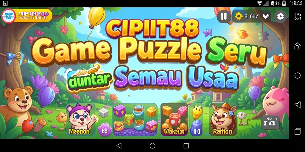 Tampilan gameplay dari CIPIT88 yang menantang dan menarik.