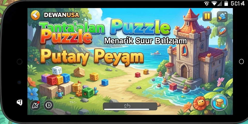 Tampilan gameplay DEWANUSA dengan teka-teki yang menarik dan menantang.