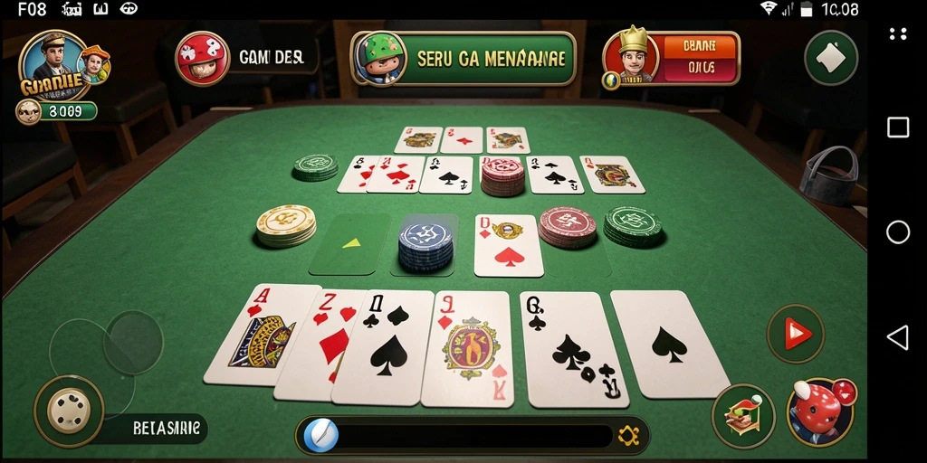 Tampilan gameplay Gaple yang menarik dan interaktif.
