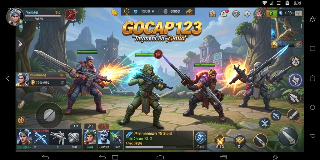 Tangkapan layar permainan GOCAP123 dengan aksi SLG yang mendebarkan.