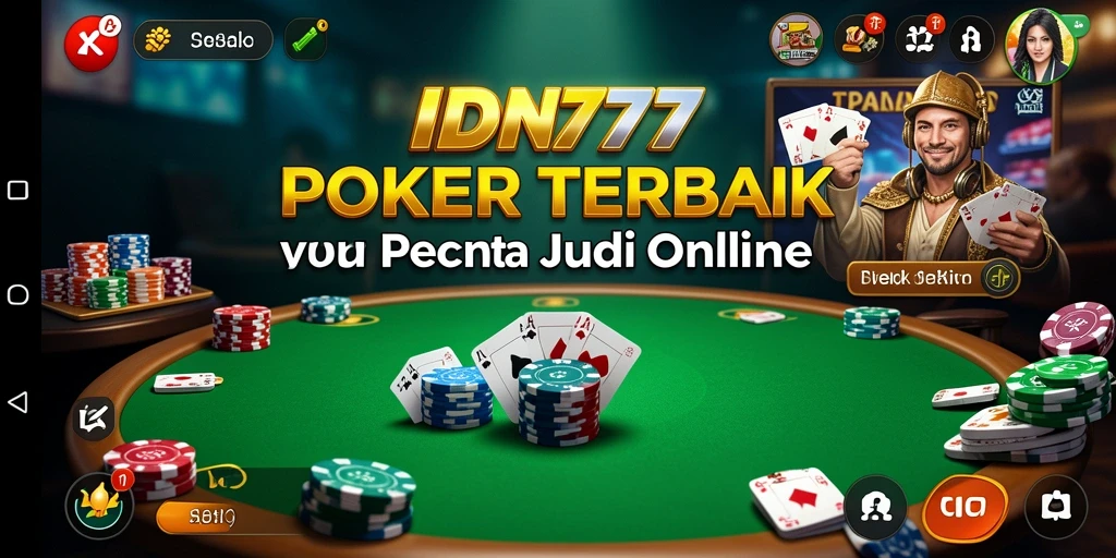 Tampilan utama game Poker IDN777 dengan aksi seru.