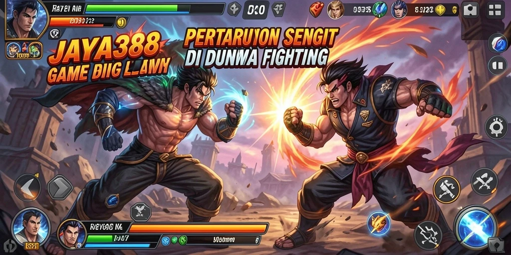 Screenshot gameplay JAYA388 menampilkan aksi pertarungan sengit yang mendebarkan.