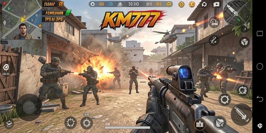 Screenshot menampilkan aksi seru dalam gameplay TPS.