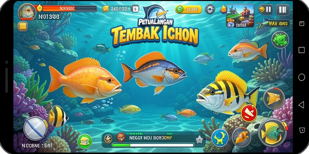 Screenshot gameplay NX303 dengan cepatnya menembak ikan.