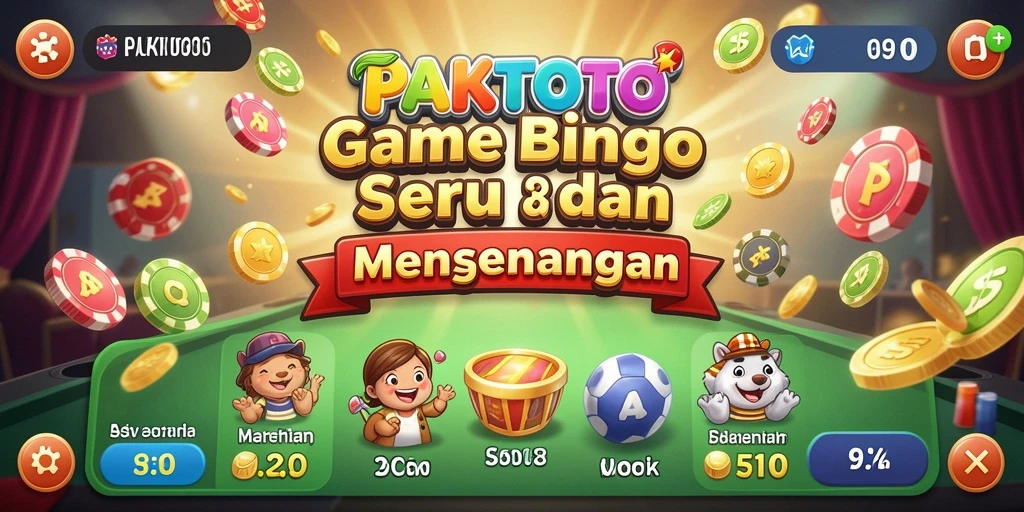 Tampilan menarik dari gameplay Bingo PAKTOTO yang penuh warna.