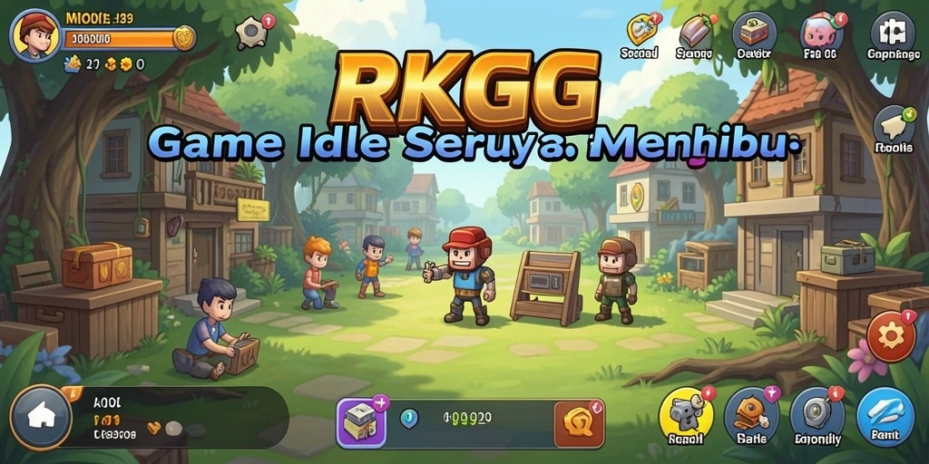 Screenshot gameplay RKGG menampilkan momen menyenangkan dalam permainan Idle.